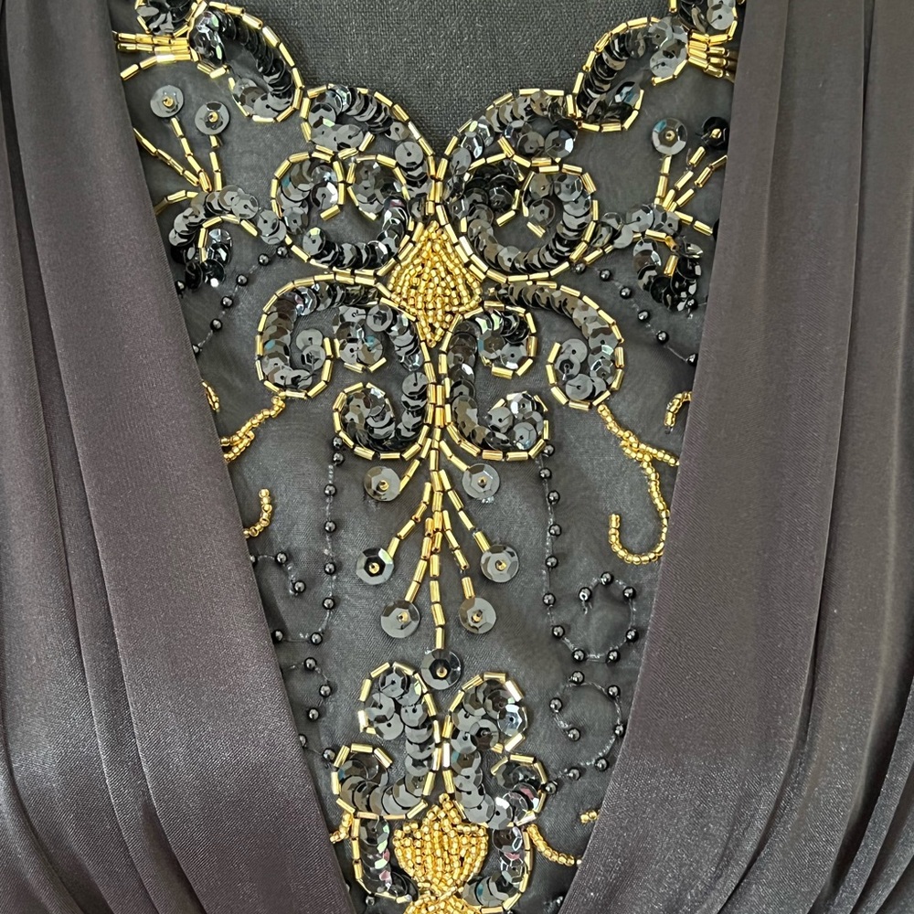 Vintage 80’s Abby Kent Beaded Cocktail Dress: sz. 6 Dynasty Designing Women - Picture 5 of 11